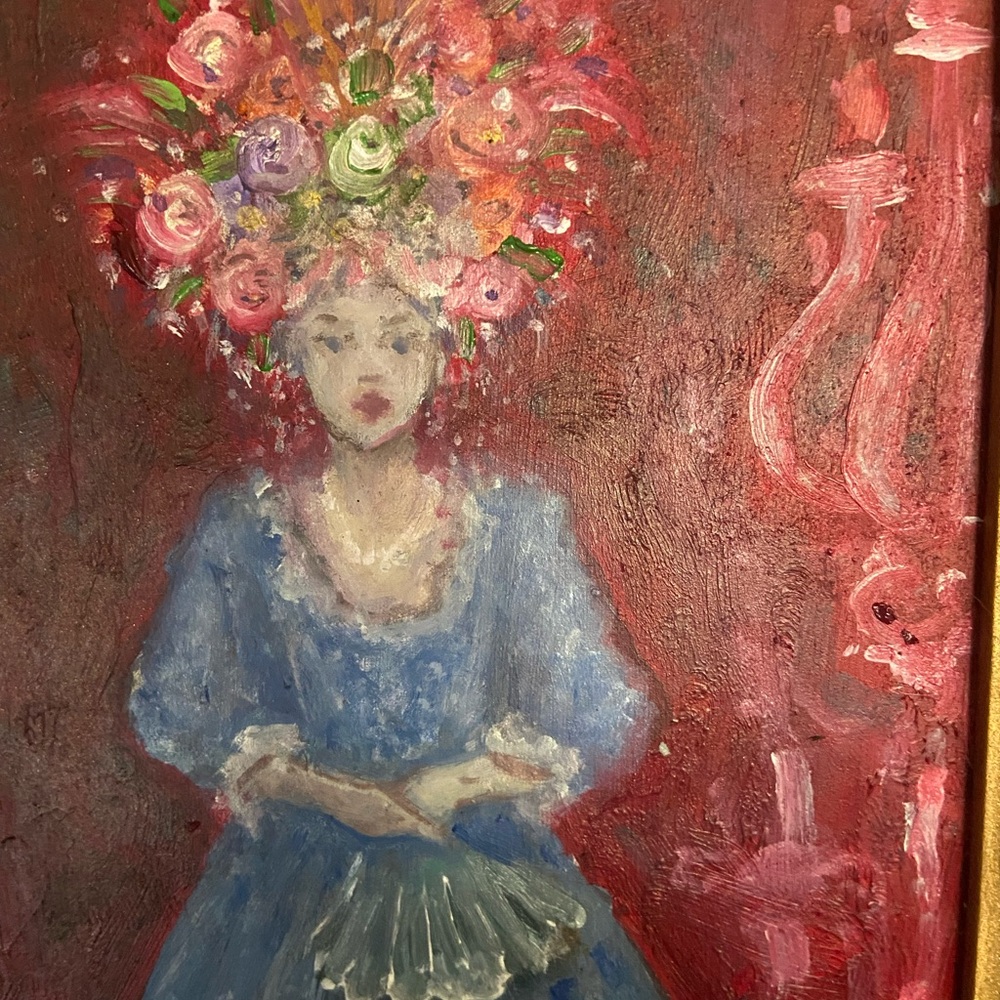 original oil painting, framed